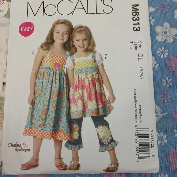 3059 Lot of 3 Children's Pattern's Toddler to 6 & 8. All New and Unused. - Picture 3 of 4